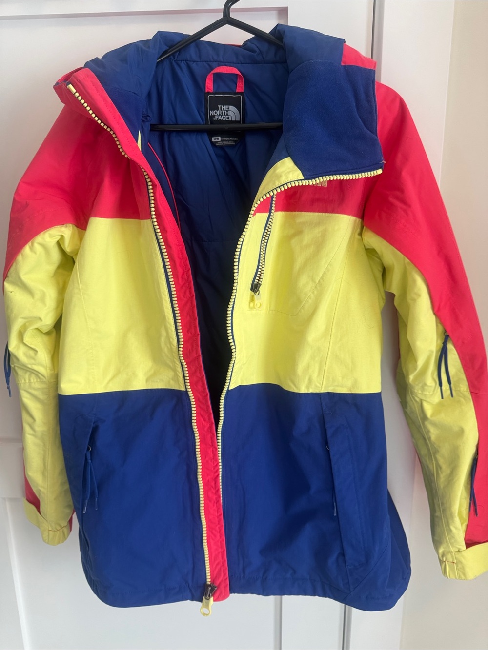 The North Face Colorblock Ski Jacket - Red, Yellow & Blue